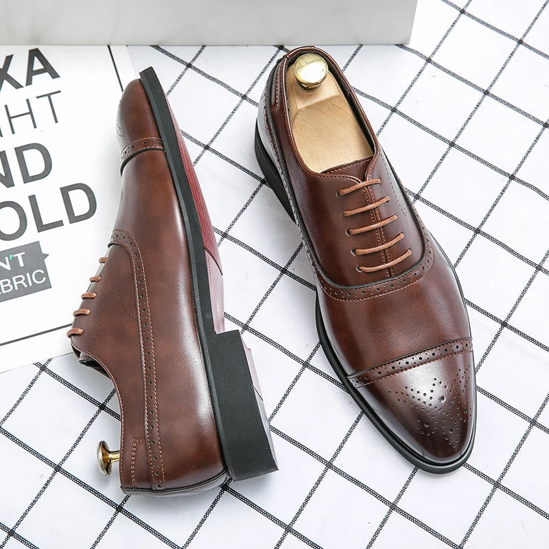 EliteCraft - Eleganckie Skórzane Buty dla Mężczyzn