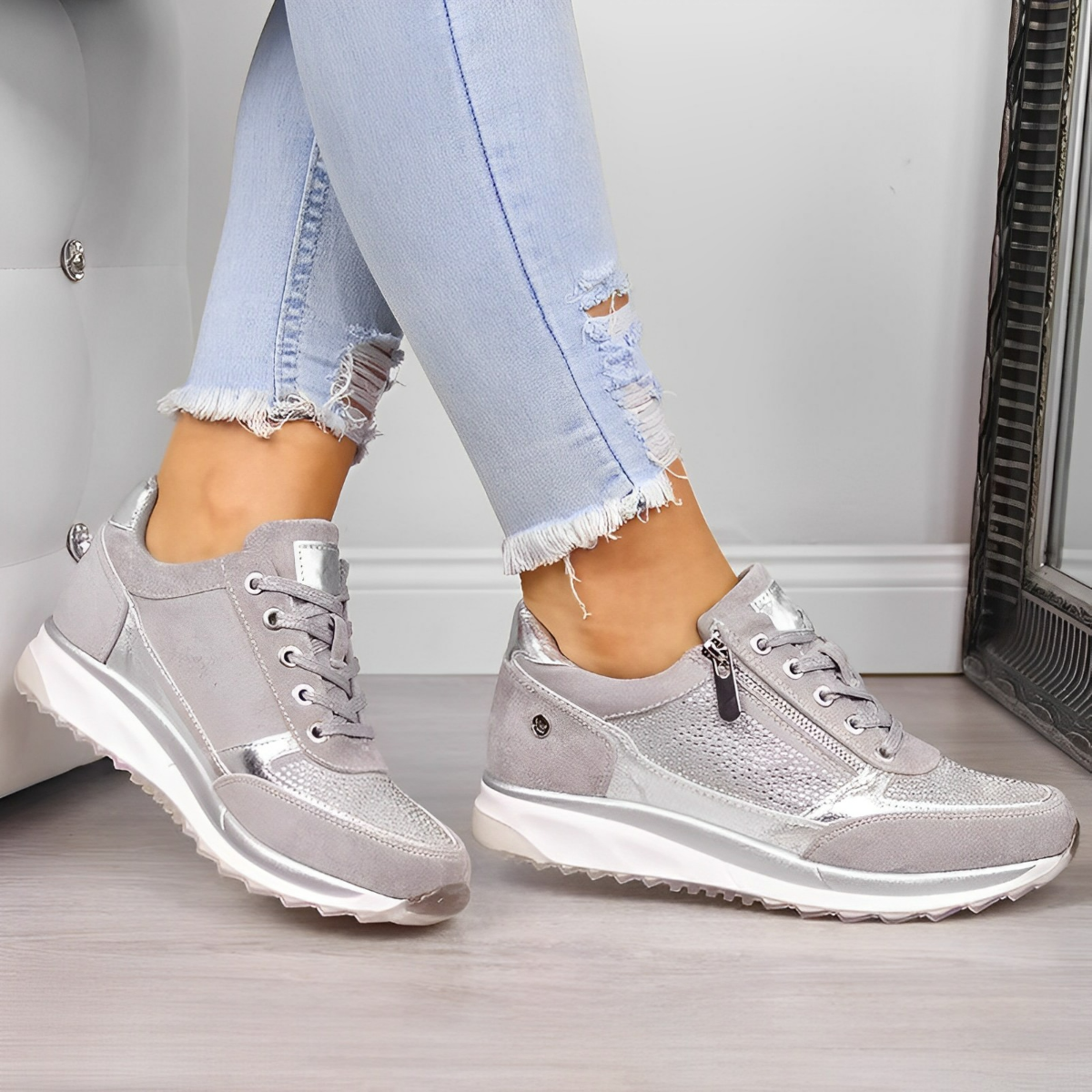 Pro Shoes – Sportowe sneakersy z praktycznym zamkiem