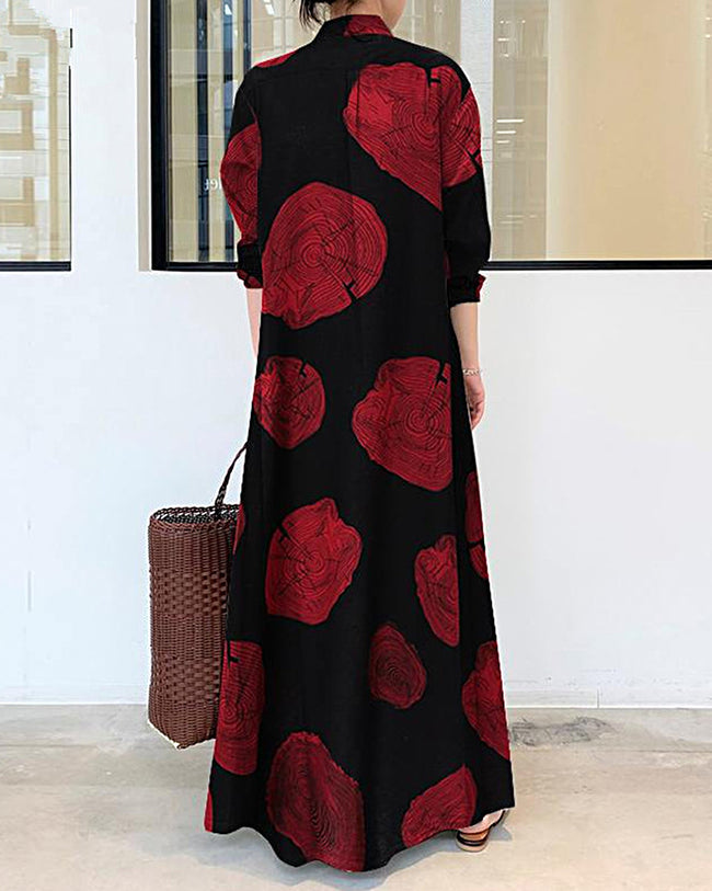 SunlitSerenity - Sukienka Maxi Lniana