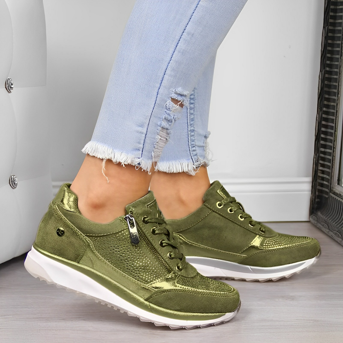 Pro Shoes – Sportowe sneakersy z praktycznym zamkiem