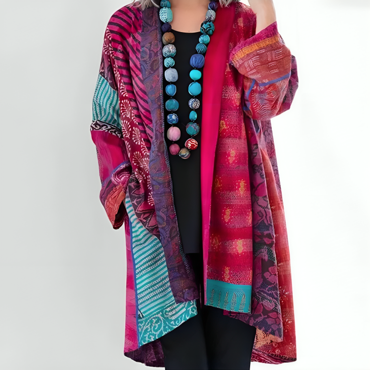 Sarah - Boho-Kimono z nadrukiem dla kobiet