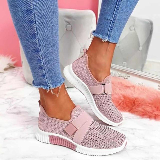 Ines – Slip-On Sneakers z rzepem