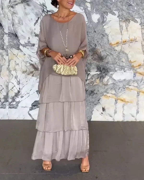 Evelyn - Elegancka Sukienka Szyfonowa
