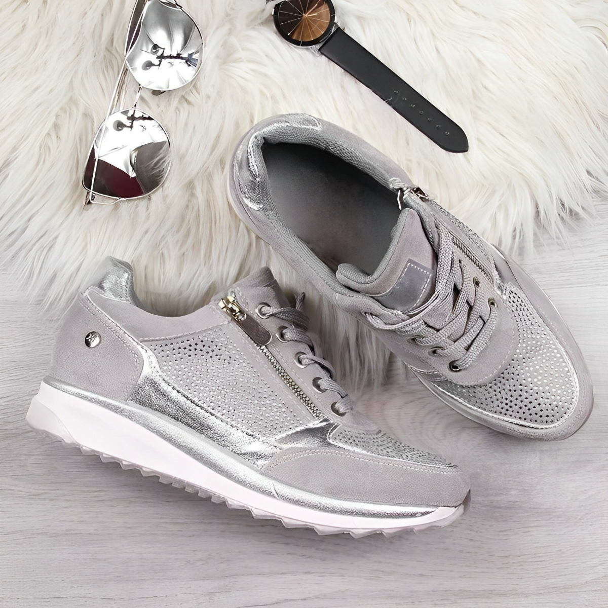 Pro Shoes – Sportowe sneakersy z praktycznym zamkiem