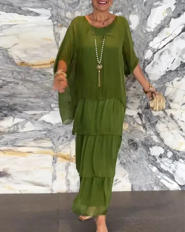 Evelyn - Elegancka Sukienka Szyfonowa
