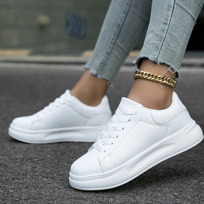 Romy – Białe skórzane sneakersy w czystym stylu
