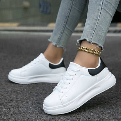 Romy – Białe skórzane sneakersy w czystym stylu