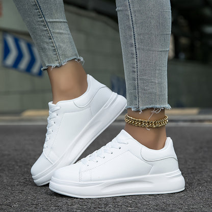 Romy – Białe skórzane sneakersy w czystym stylu