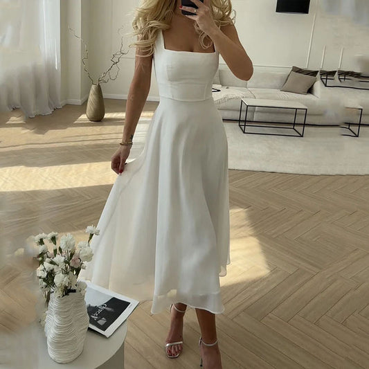 Sofia – Bezrękawowa Elegancka Sukienka