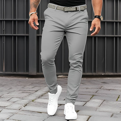 Jaron - Modne, luźne spodnie Slim-Fit dla panów