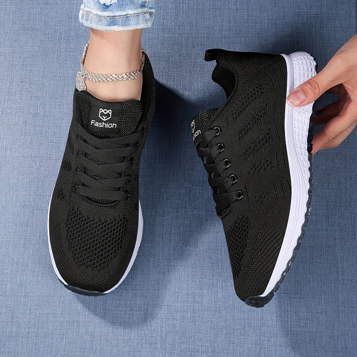 Megan - Dzianinowe Buty Sportowe