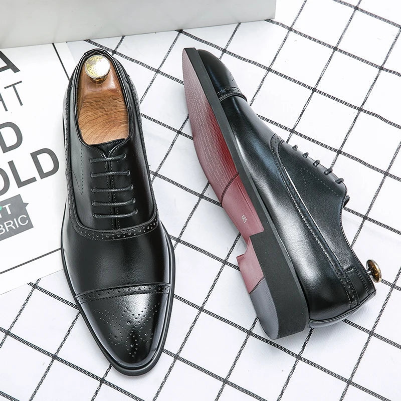 EliteCraft - Eleganckie Skórzane Buty dla Mężczyzn