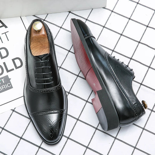 EliteCraft - Eleganckie Skórzane Buty dla Mężczyzn
