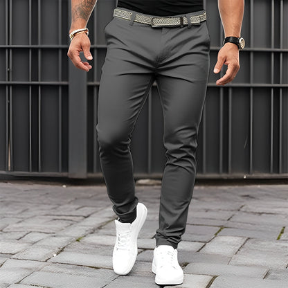 Jaron - Modne, luźne spodnie Slim-Fit dla panów