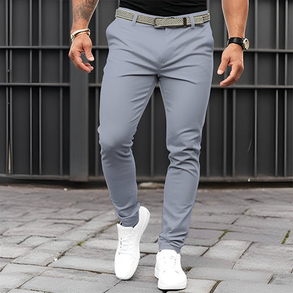 Jaron - Modne, luźne spodnie Slim-Fit dla panów