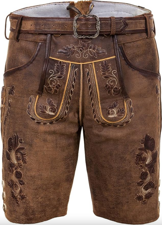 Clark – Skórzane Spodnie w Stylu Dziedzictwa i Slim Fit