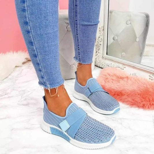 Ines – Slip-On Sneakers z rzepem