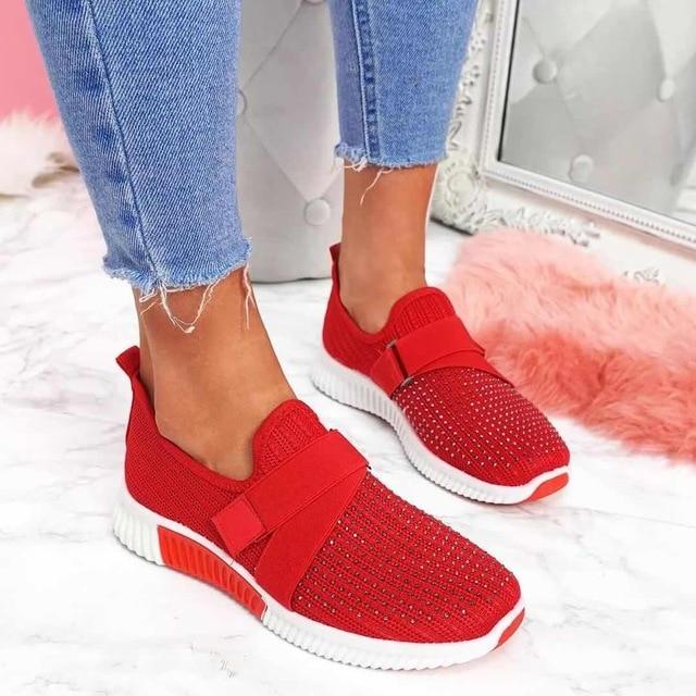 Ines – Slip-On Sneakers z rzepem