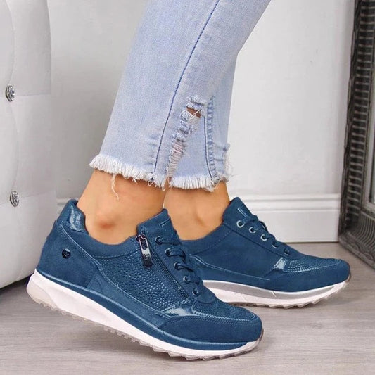 Livia – Sneakersy z zamkiem błyskawicznym z komfortową podeszwą