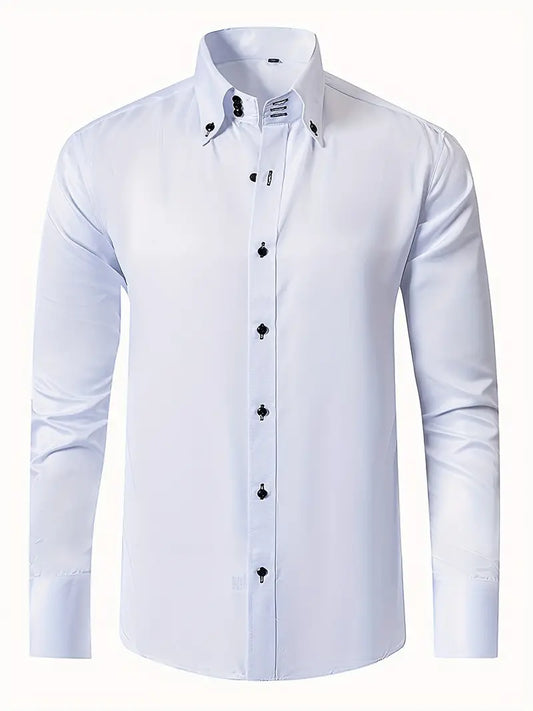Matteo – Slim Fit Koszula z Długim Rękawem