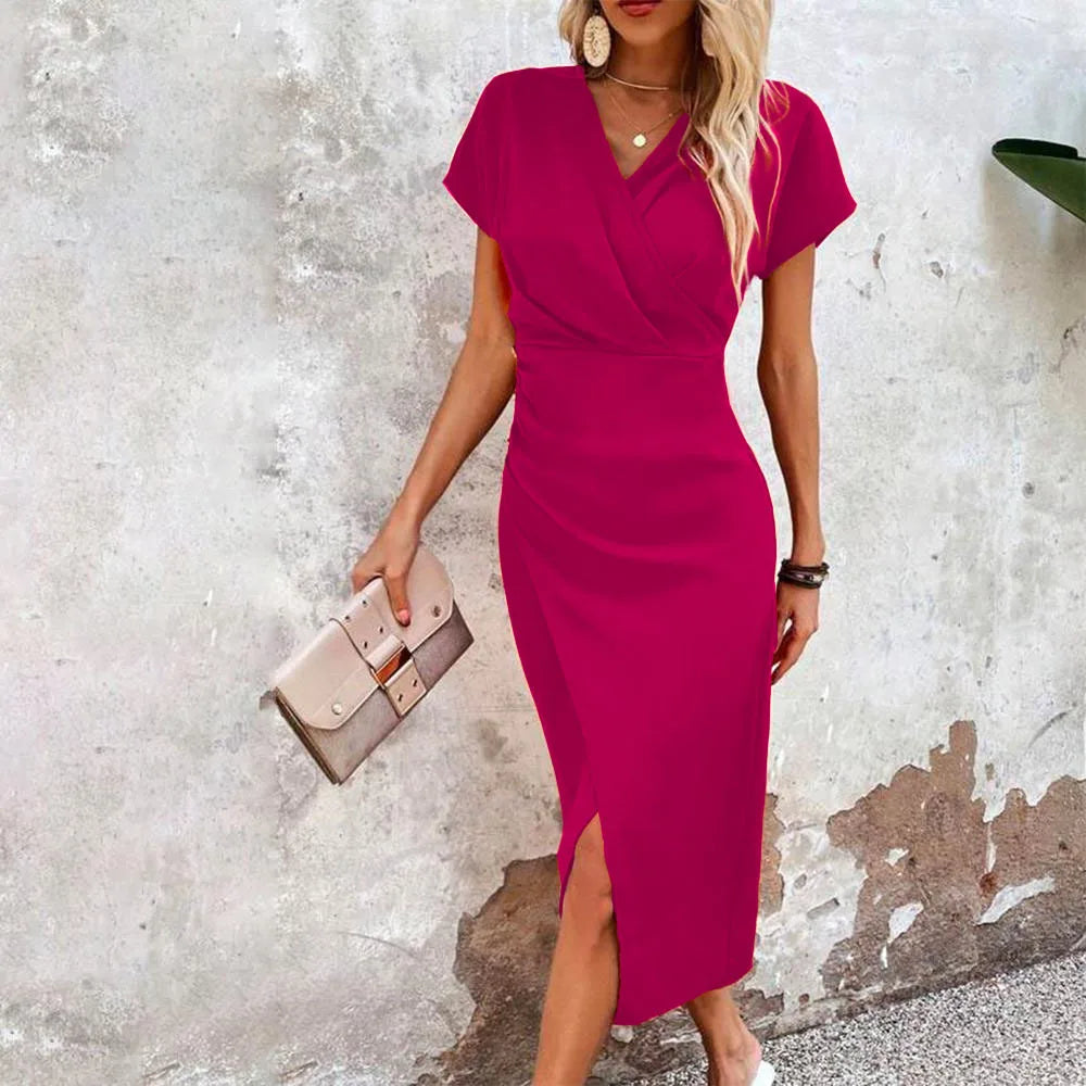 Fanny - Elegancka i swobodna damska sukienka midi