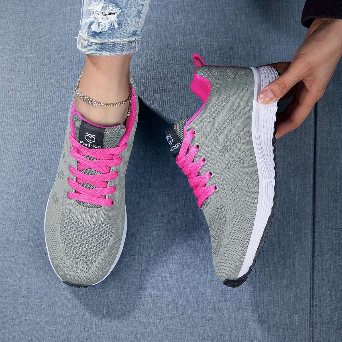 Megan - Dzianinowe Buty Sportowe