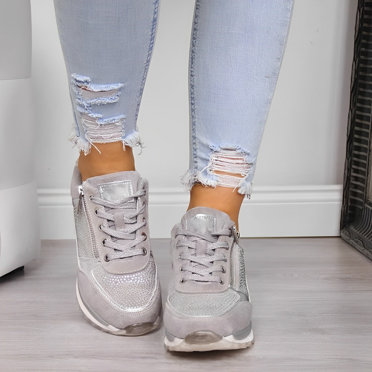 Pro Shoes – Sportowe sneakersy z praktycznym zamkiem