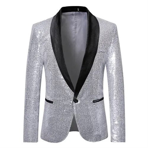 Calvin - Blazer z Cieniowanymi i Efektownymi Cekinami