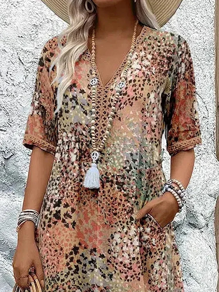 Harper – Elegancka sukienka midi w kwiaty