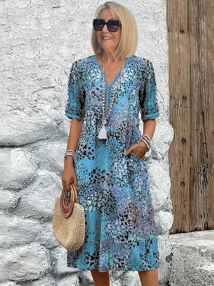Harper – Elegancka sukienka midi w kwiaty
